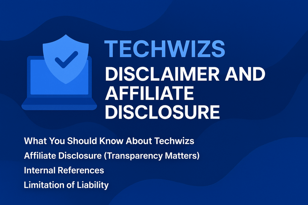 Disclaimer- techwizs.com
