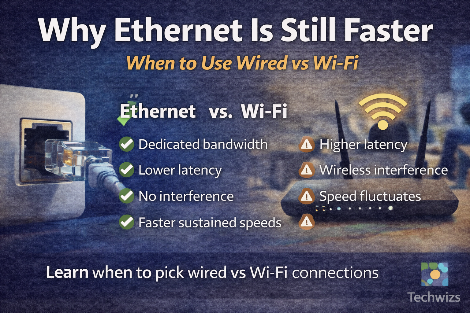 Ethernet vs Wi-Fi techwizs