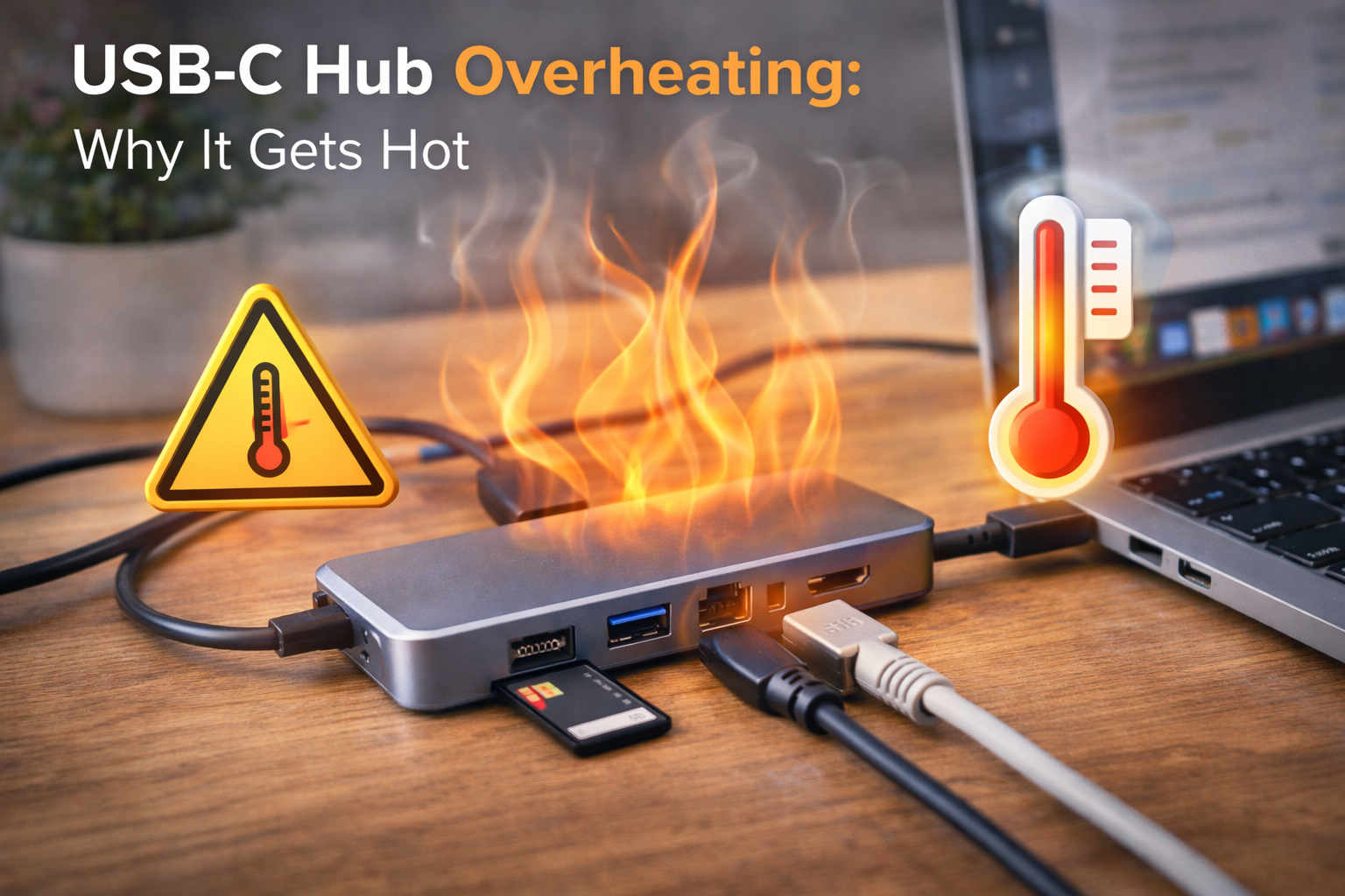 USB-C hub overheating F