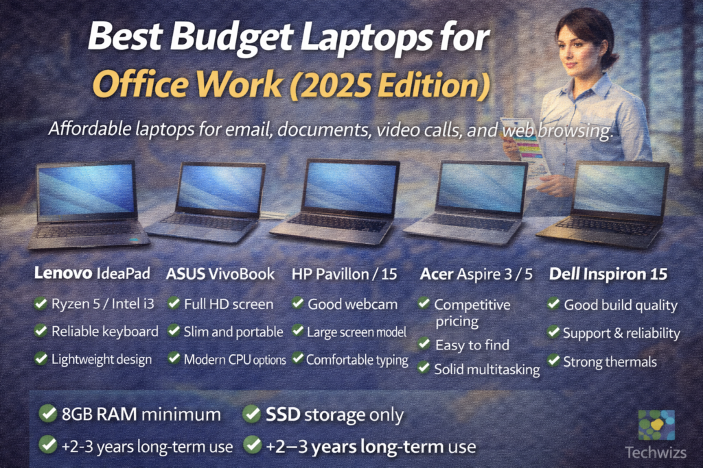 best budget laptops for office work Cont
