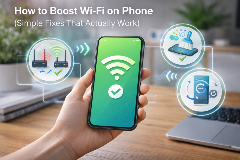boost Wi-Fi on phone techwizs P
