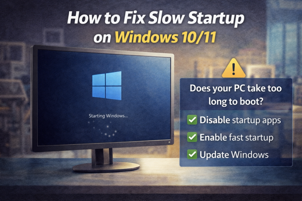 slow Windows startup techwizs Cont
