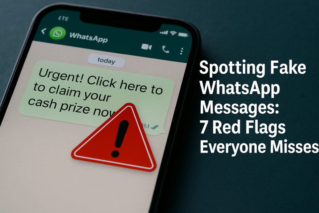 spotting fake WhatsApp messages techwizs 
