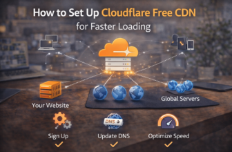 Cloudflare free CDN techwizs.com F