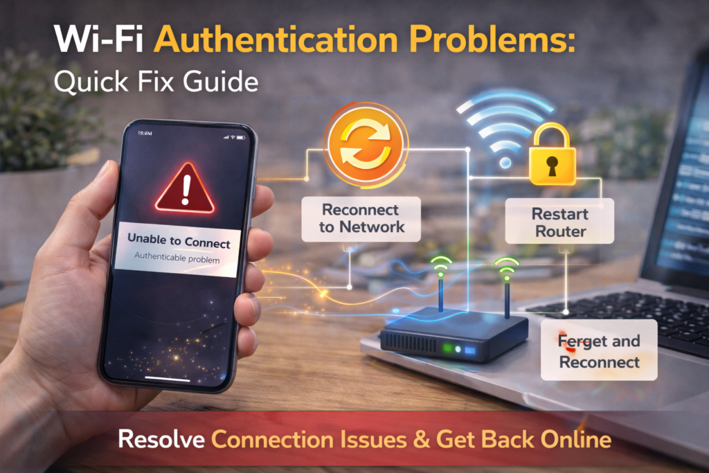 Wi-Fi authentication problems techwizs P