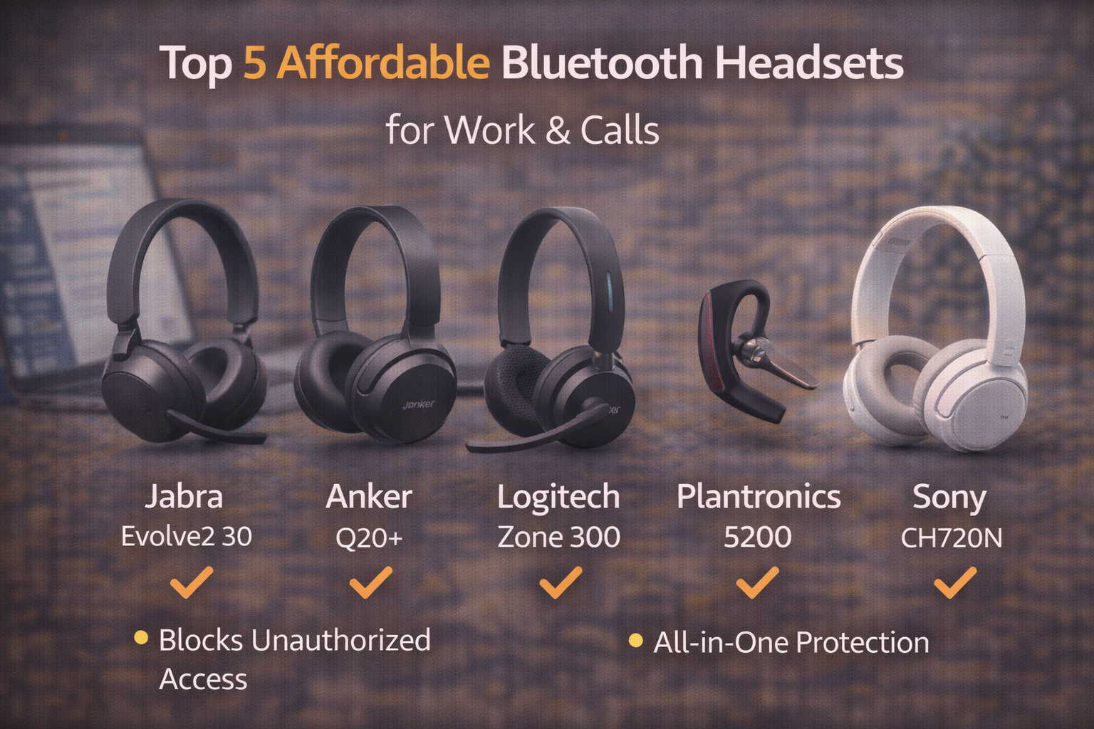 affordable bluetooth headsets for work and calls P