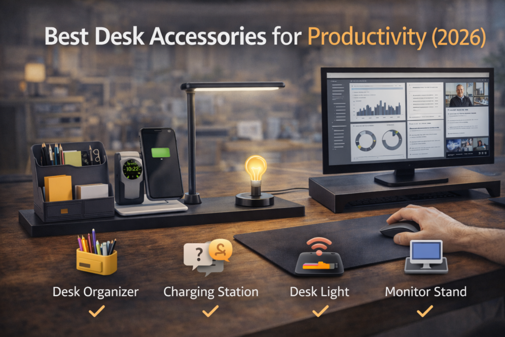 best desk accessories for productivity P