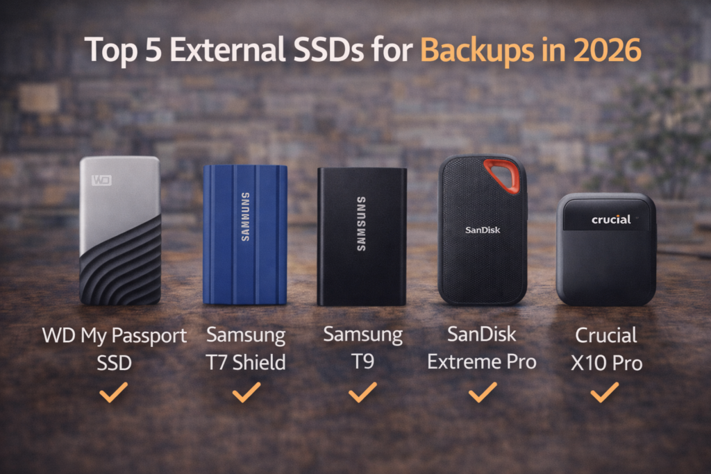 external SSDs for backups F