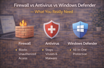 firewall vs antivirus vs windows defender F