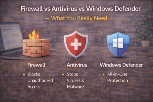 firewall vs antivirus vs windows defender F