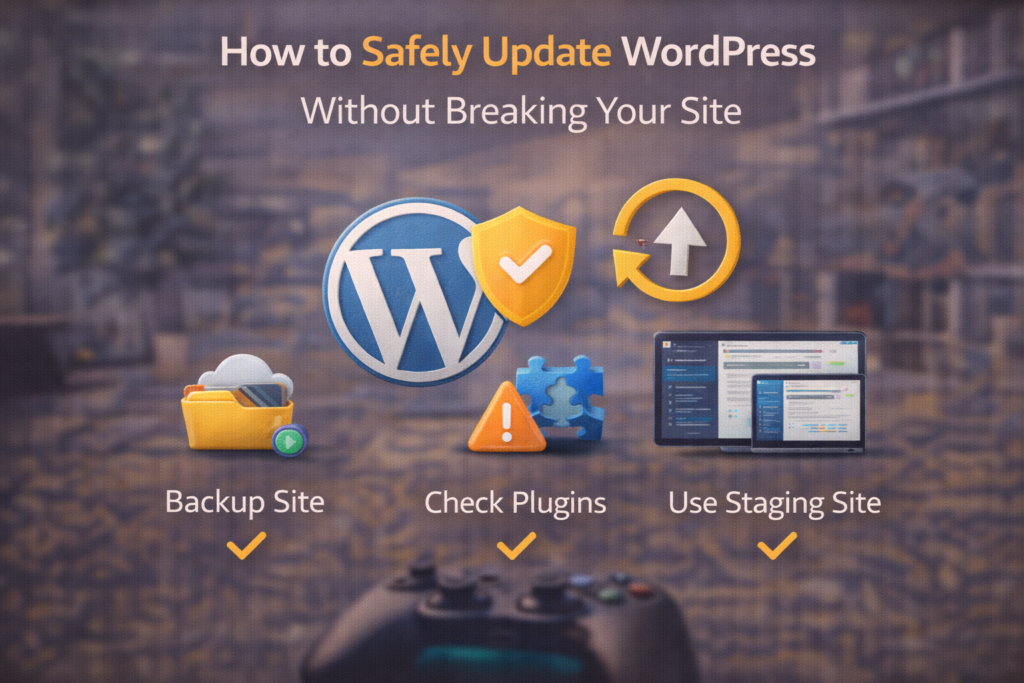 safely update WordPress F