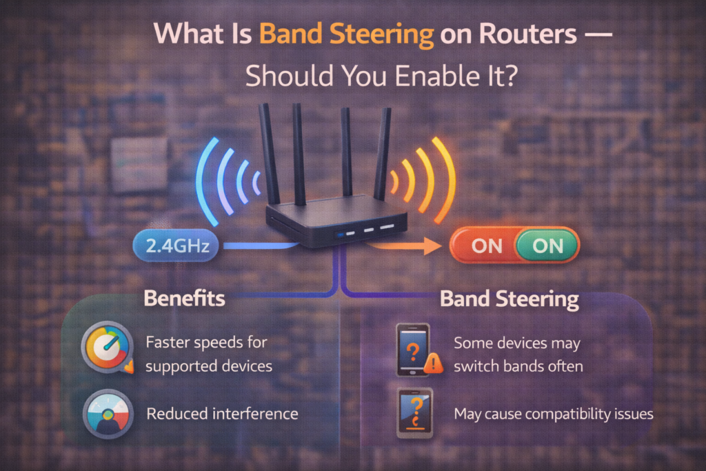 band steering on routers P