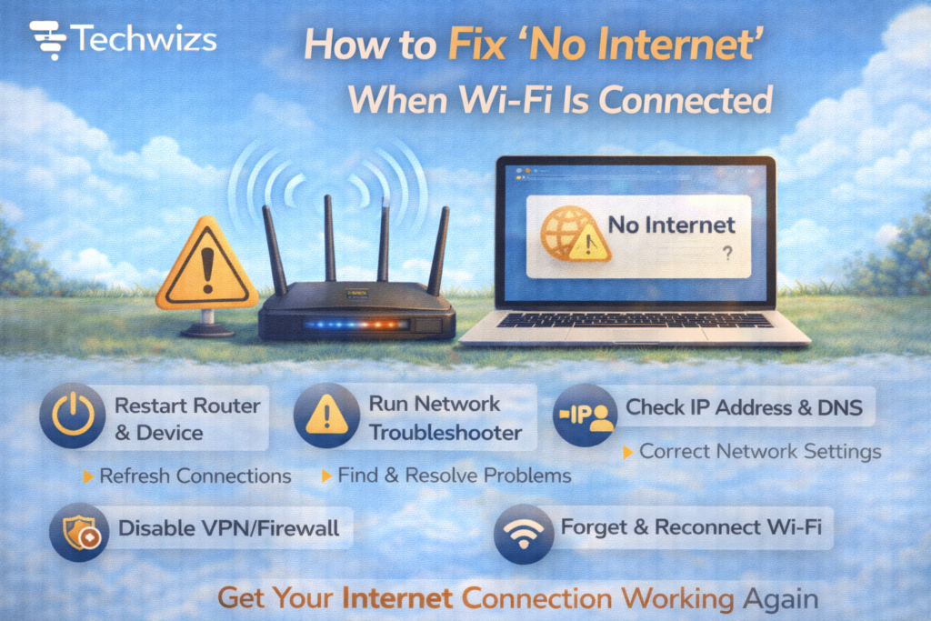 no internet when wifi is connected P