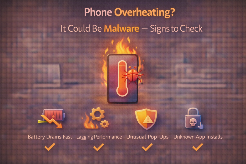 phone overheating could be malware P