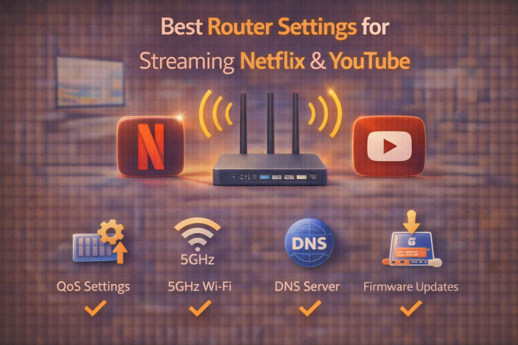 router settings for streaming netflix & youtube P