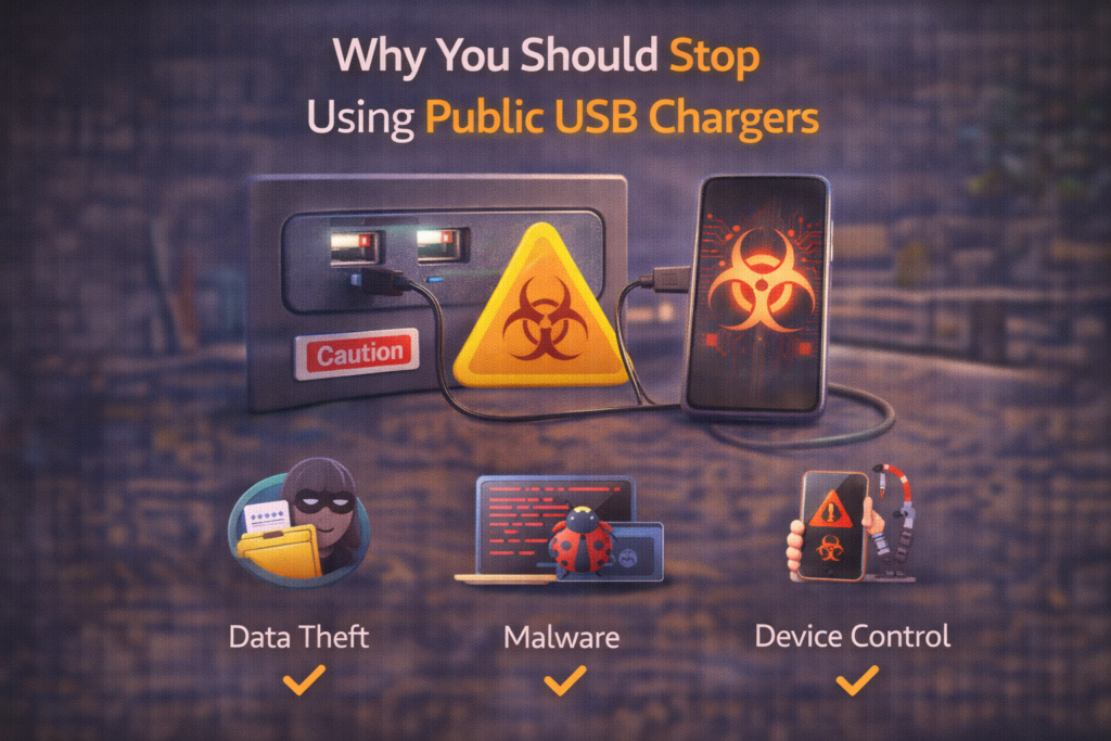 stop using public usb chargers P