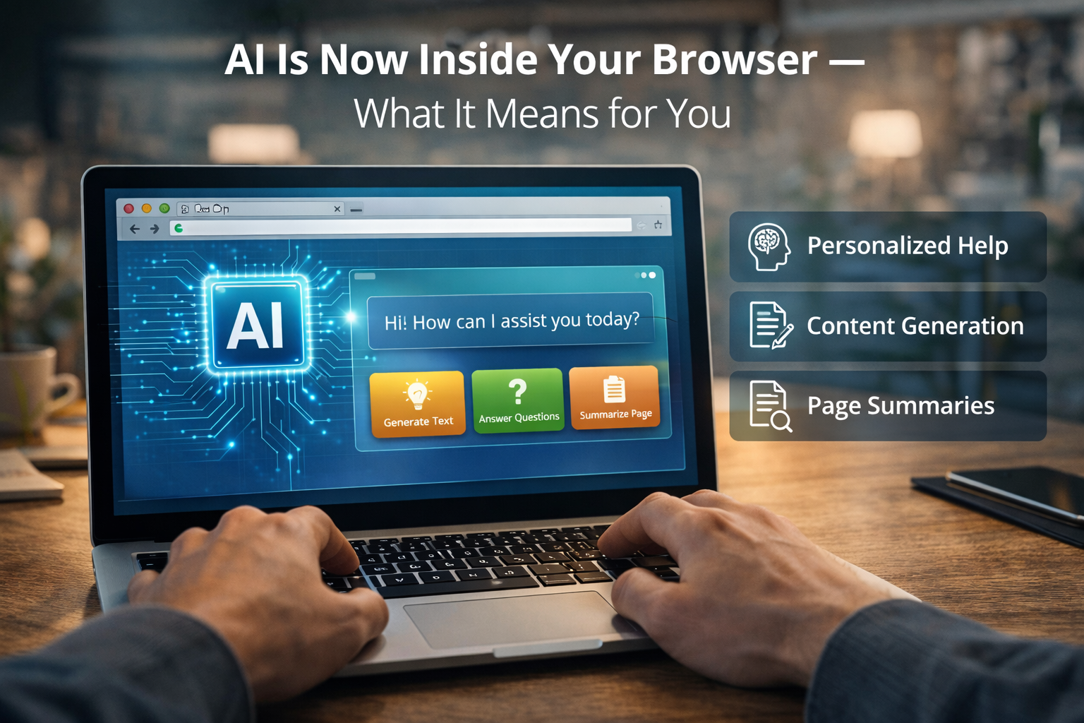 AI in web browsers F