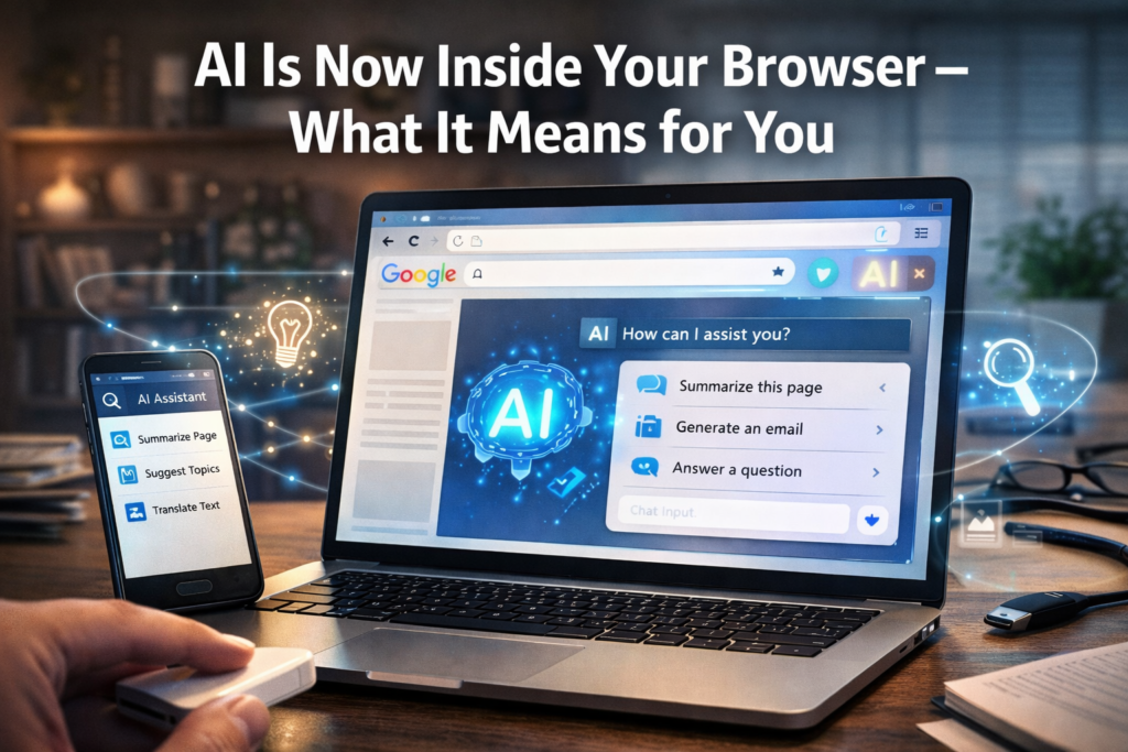 AI in web browsers P
