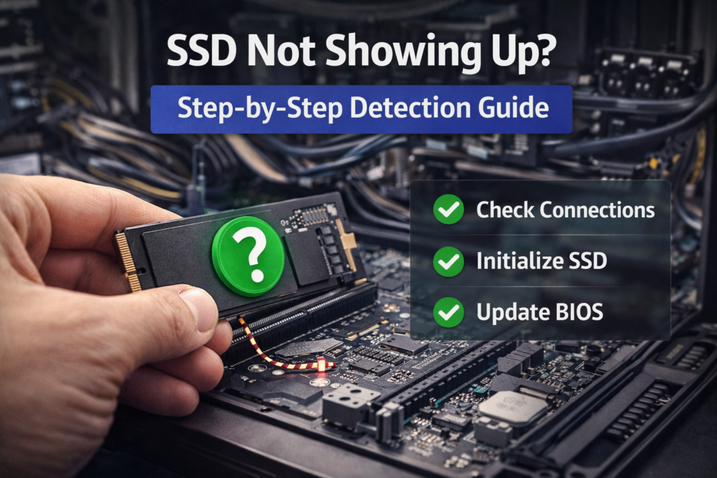 SSD not showing up P