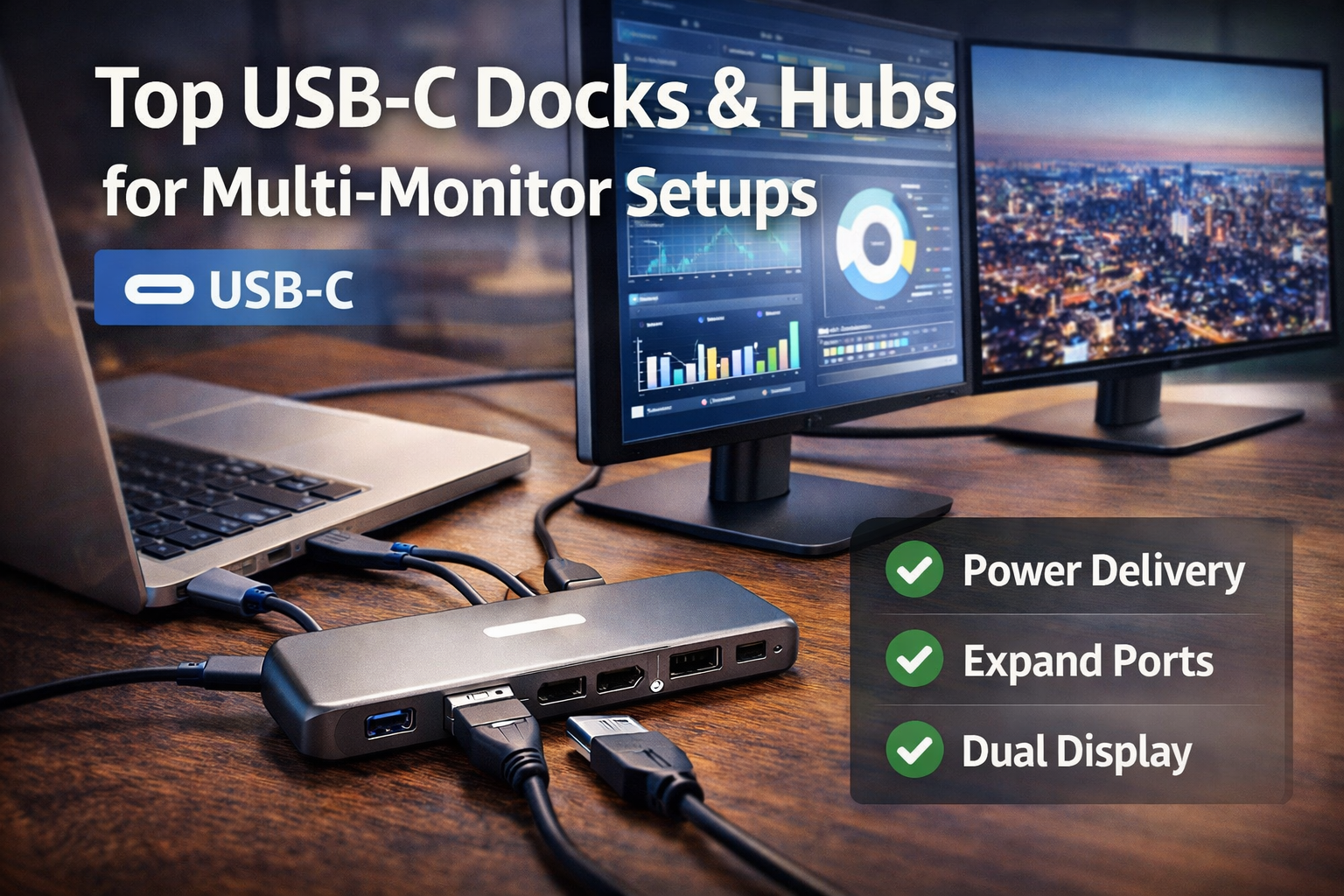 USB-C dock multi-monitor F