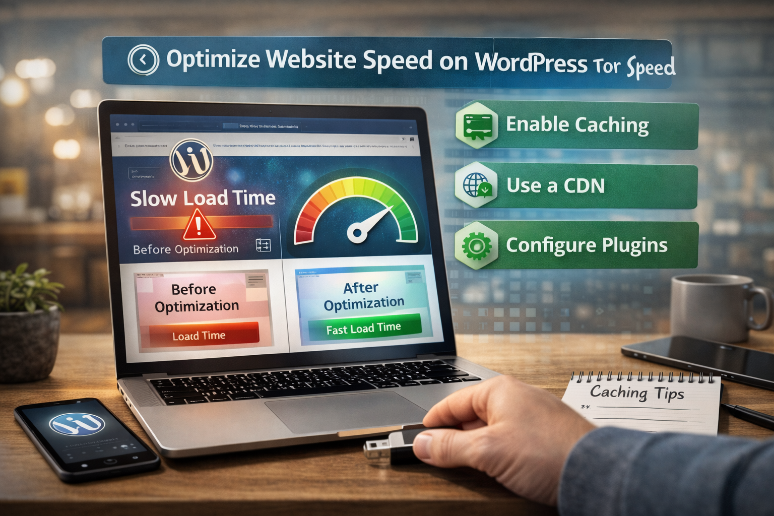 WordPress caching properly F