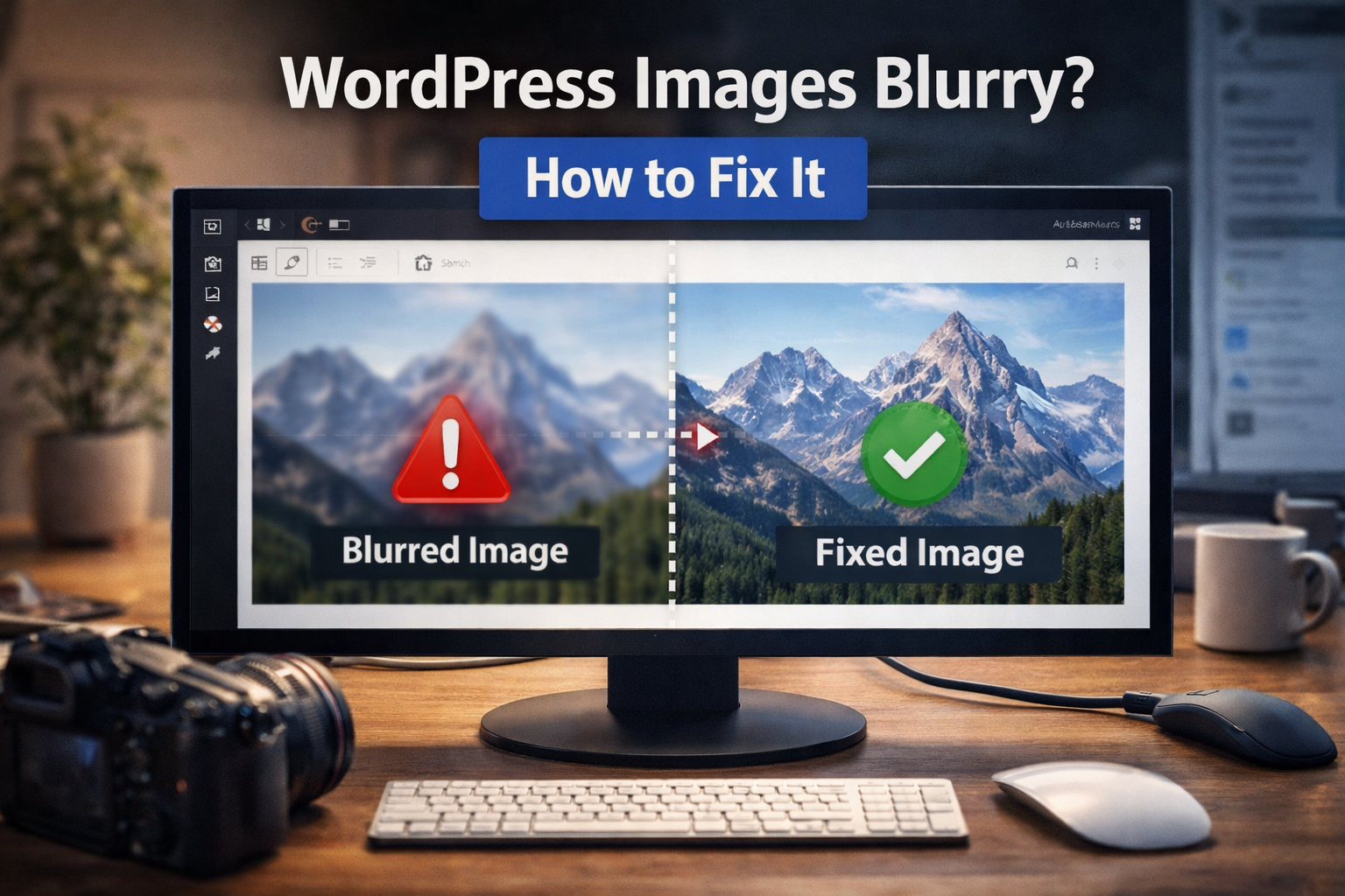 WordPress images blurry fix F