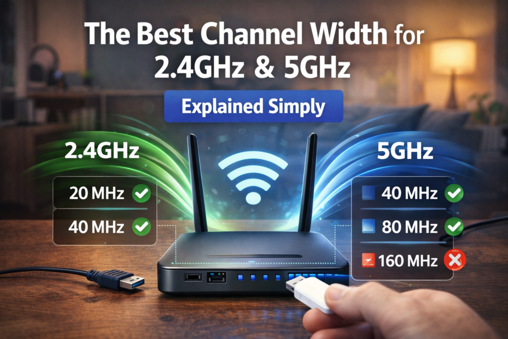 best Wi-Fi channel width P