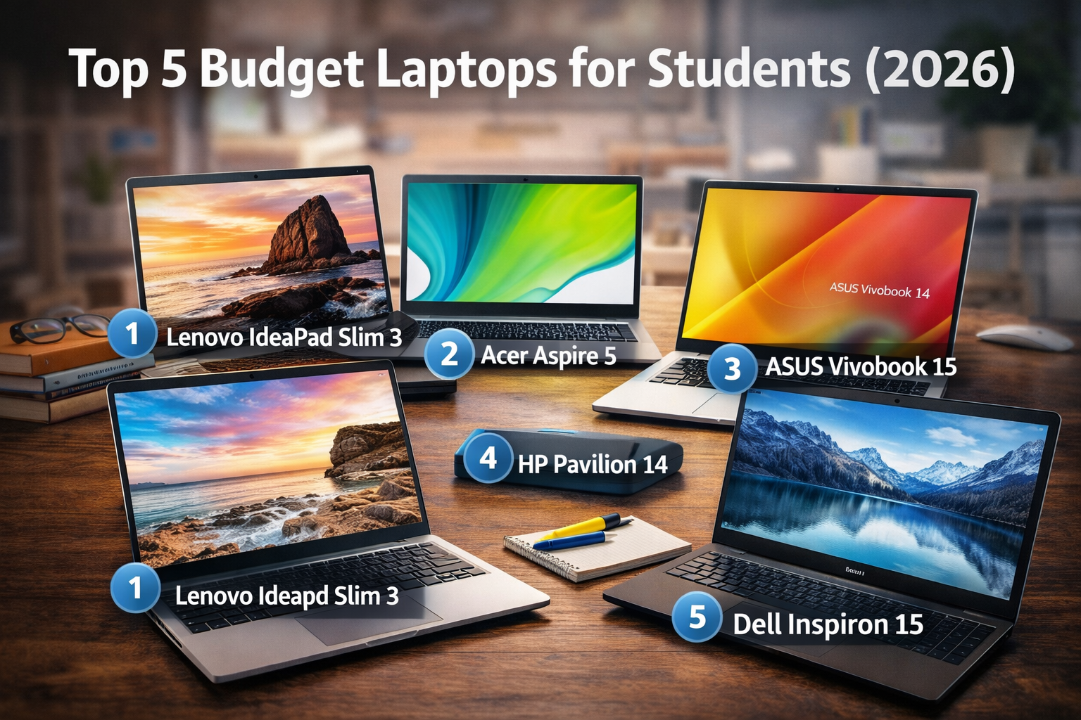budget laptops for students 2026 F
