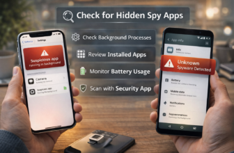 check hidden spy apps phone F