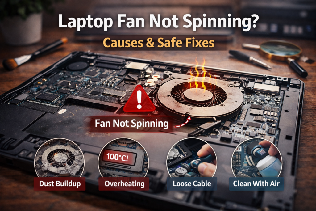 laptop fan not spinning P