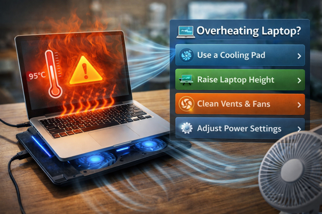 overheating laptop cooling tips P