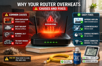 router overheats causes fixes F