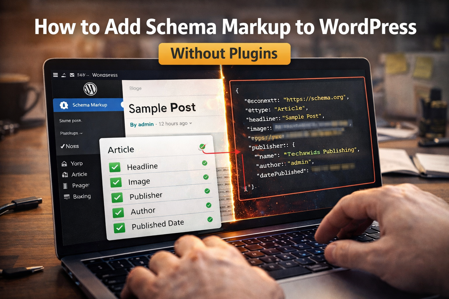 schema markup WordPress without plugins P