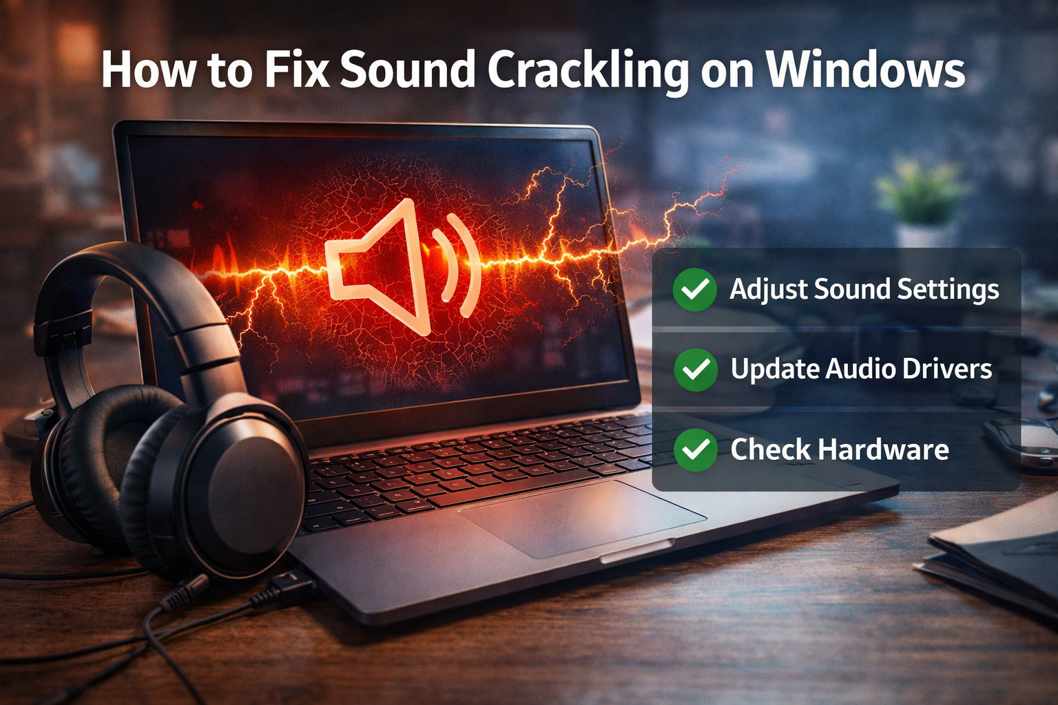 sound crackling Windows F