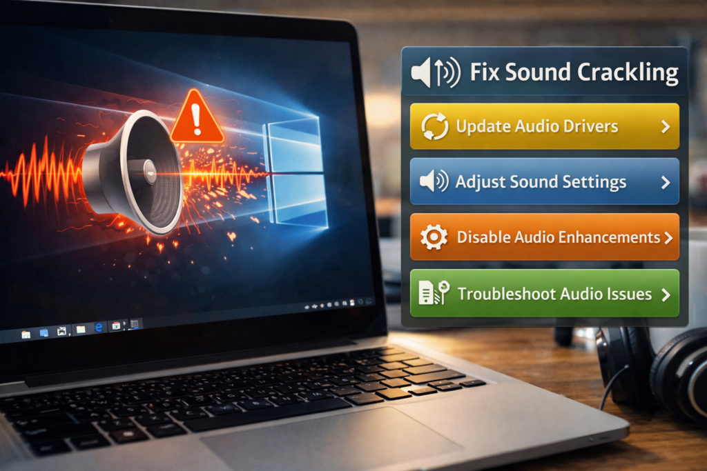 sound crackling Windows P