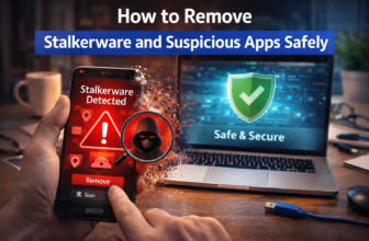 stalkerware removal safely F