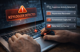 PC keylogger installed F