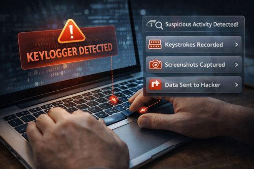 PC keylogger installed F