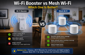 Wi-Fi booster vs mesh Wi-Fi F