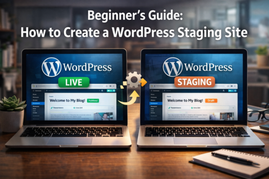 WordPress staging site F