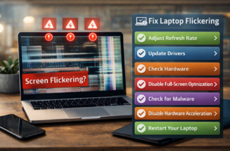 laptop screen flickering fix F