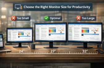right monitor size productivity F