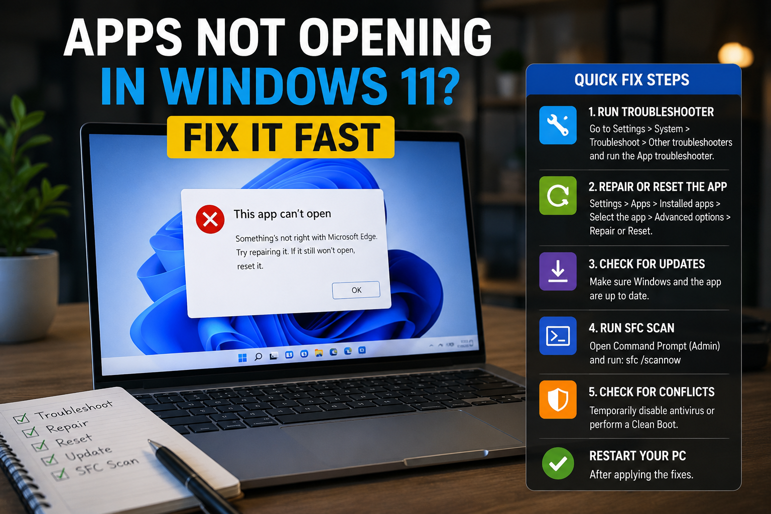 apps not opening P
