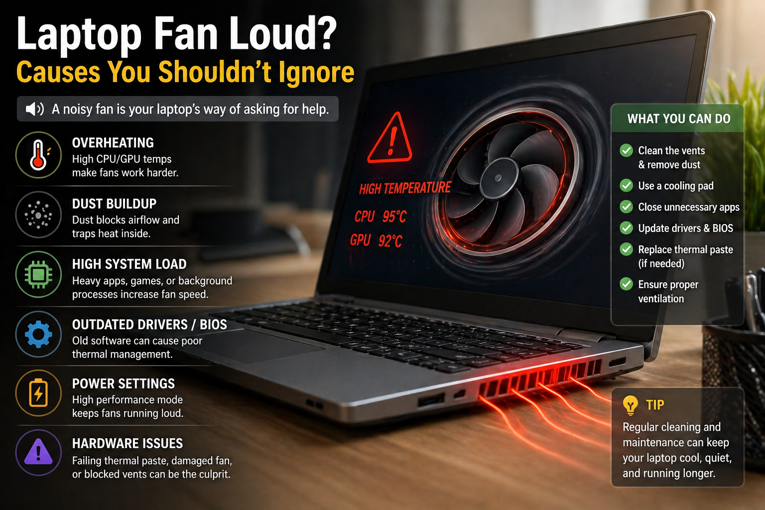 laptop fan loud F