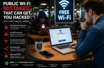 public Wi-Fi mistakes F