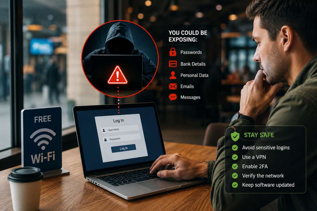 public Wi-Fi mistakes P