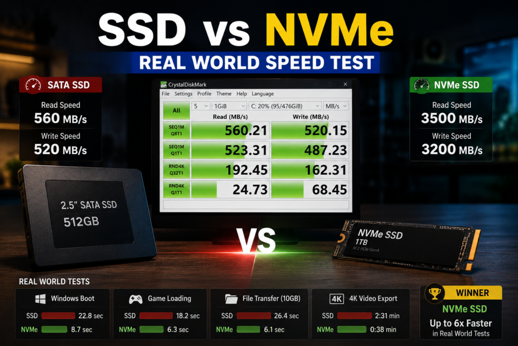 SSD vs NVMe P