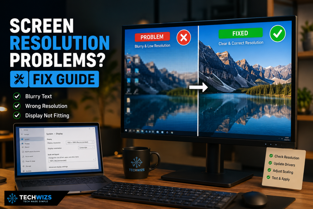 screen resolution problems P