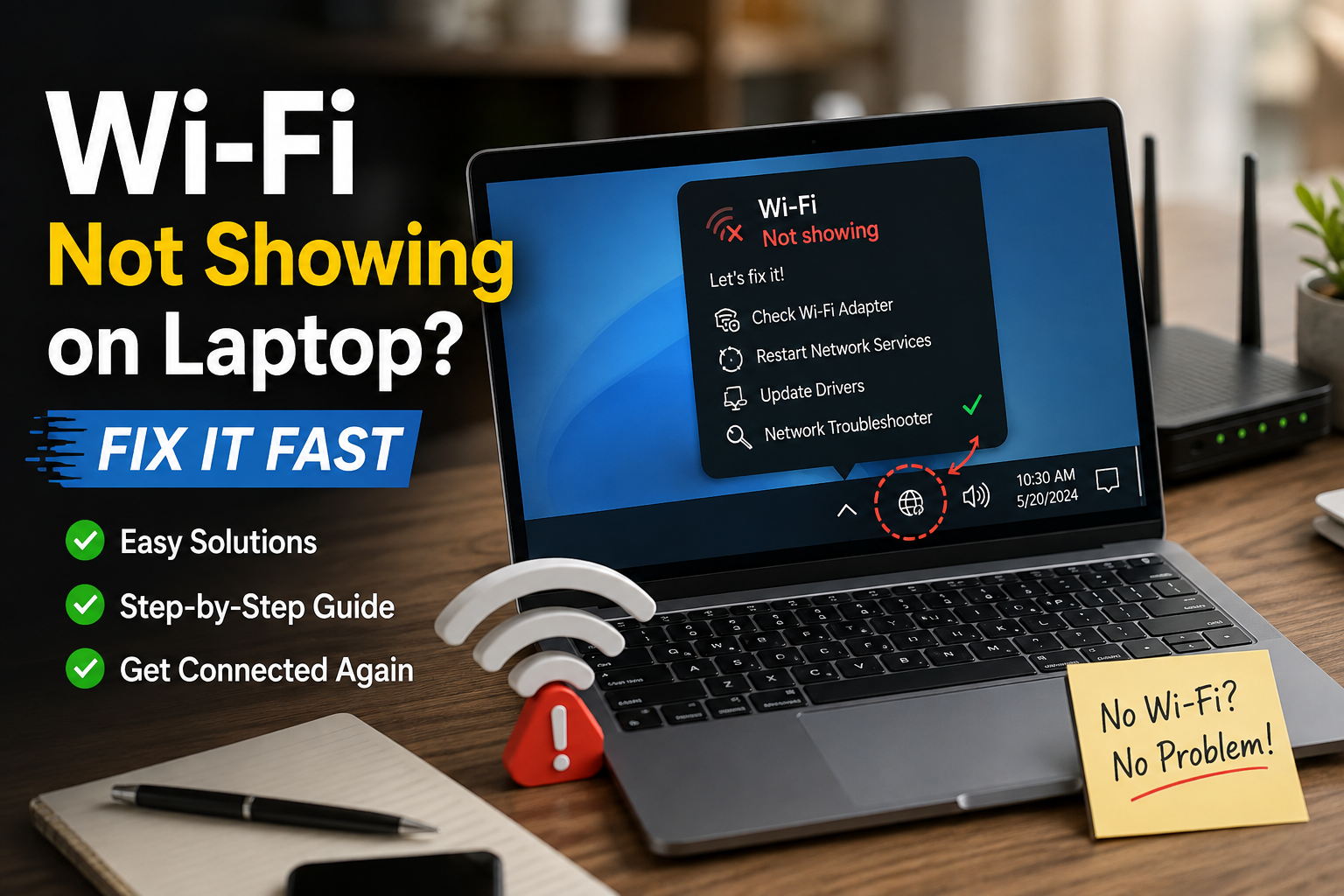 Wi-Fi not showing F