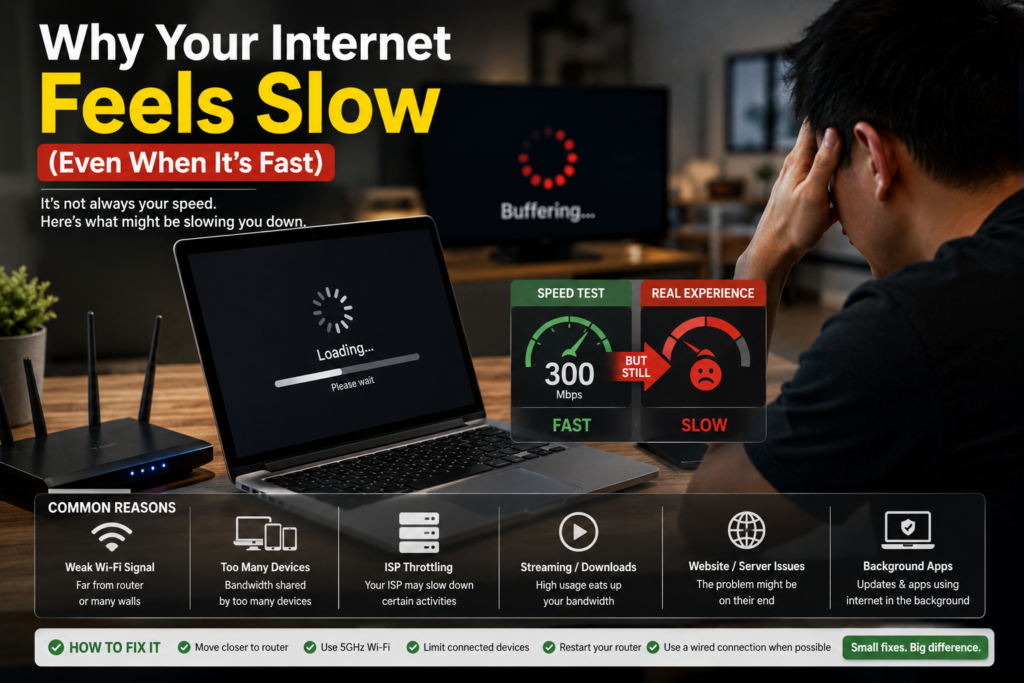internet feels slow P